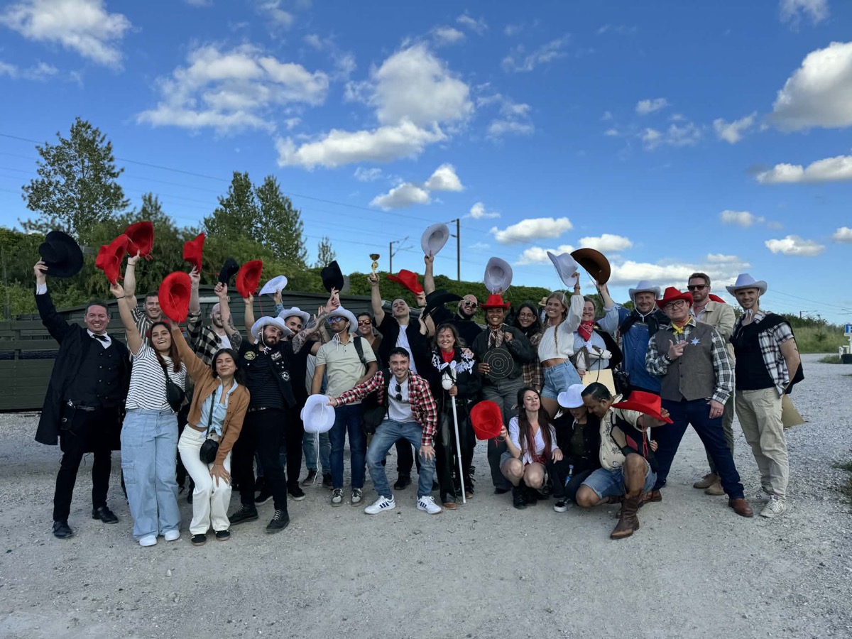Stort firmaevent gruppe